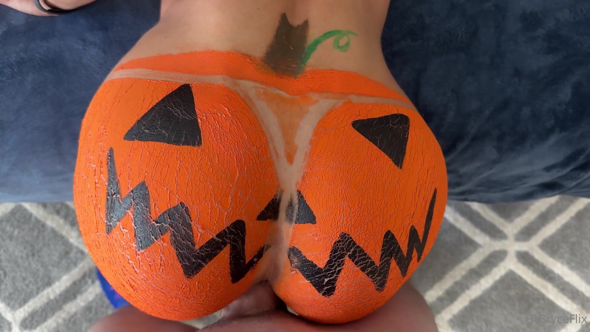 Bryce Adams Pumpkin Creampie Halloween Special Cock Sucked And Hard Fucked Till Pussy Fill With Cum Onlyfans Video